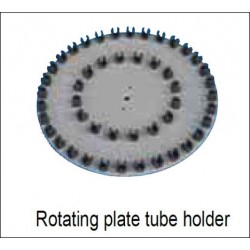 Rotating plate tube holder